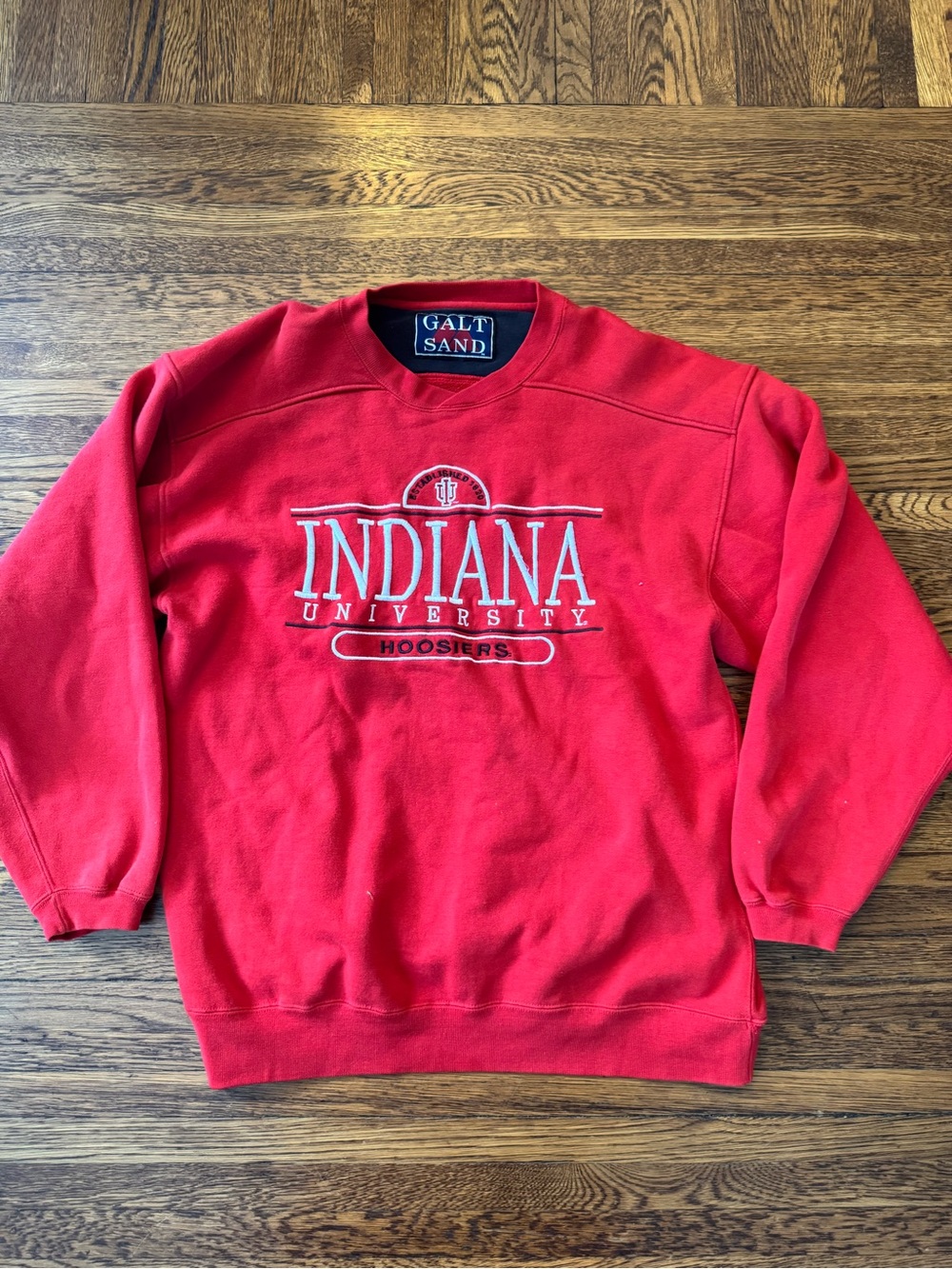 VINTAGE (RARE) Galt Sand Red Indiana University Hoosiers Crewneck Sweatshirt